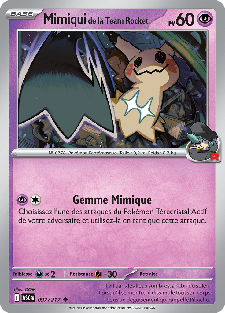 Mimiqui de la Team Rocket (Reverse Holo)