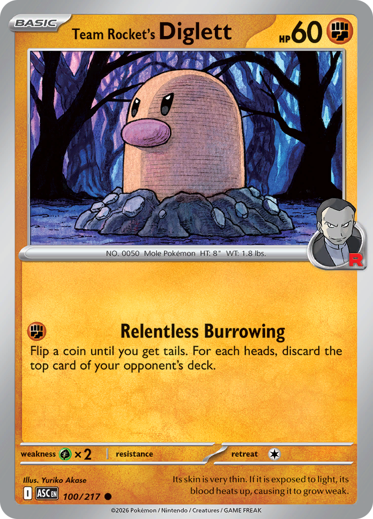 Team Rocket's Diglett (Reverse Holo)