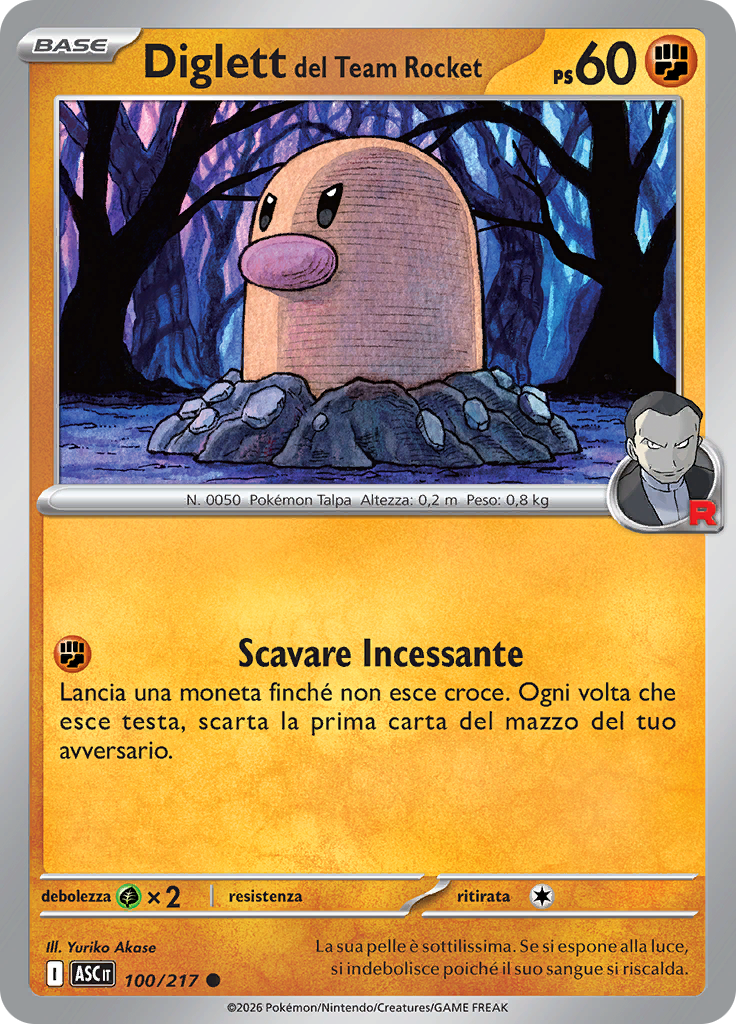 Diglett del Team Rocket (Reverse Holo)
