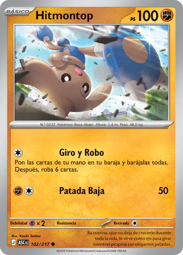 Hitmontop (Reverse Holo)