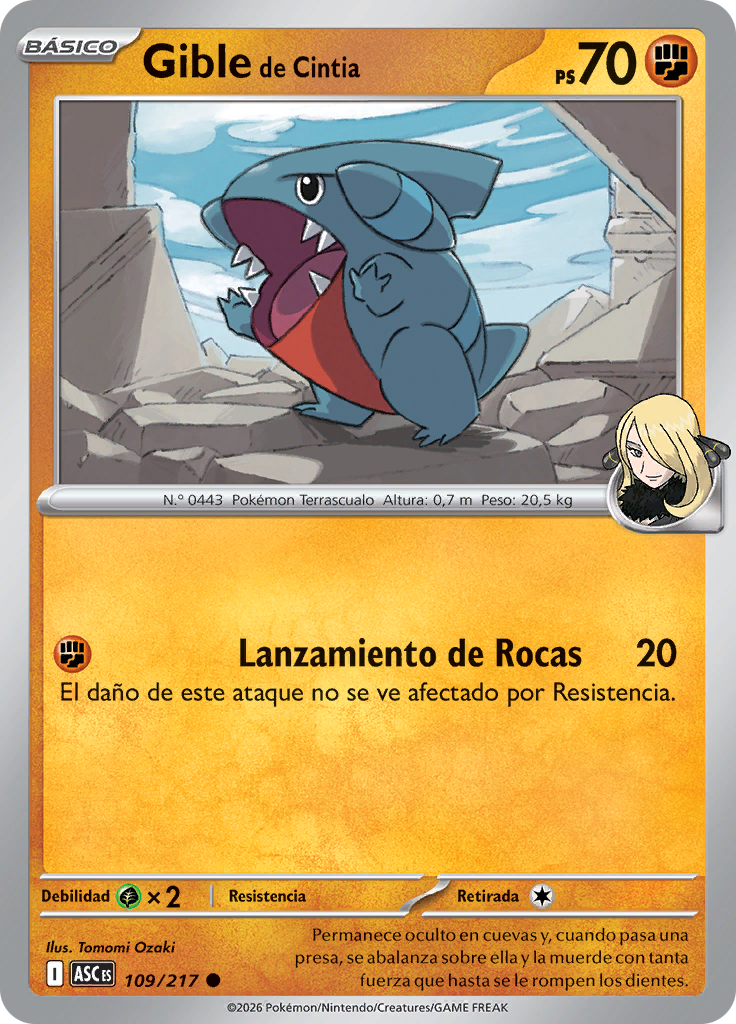 Gible de Cintia (Reverse Holo)