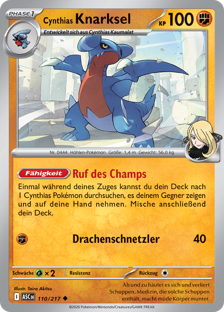 Cynthias Knarksel (Reverse Holo)