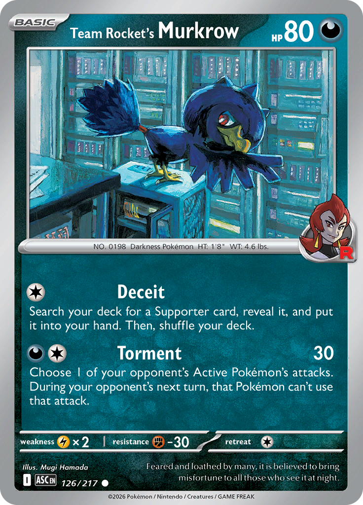 Team Rocket's Murkrow (Reverse Holo)