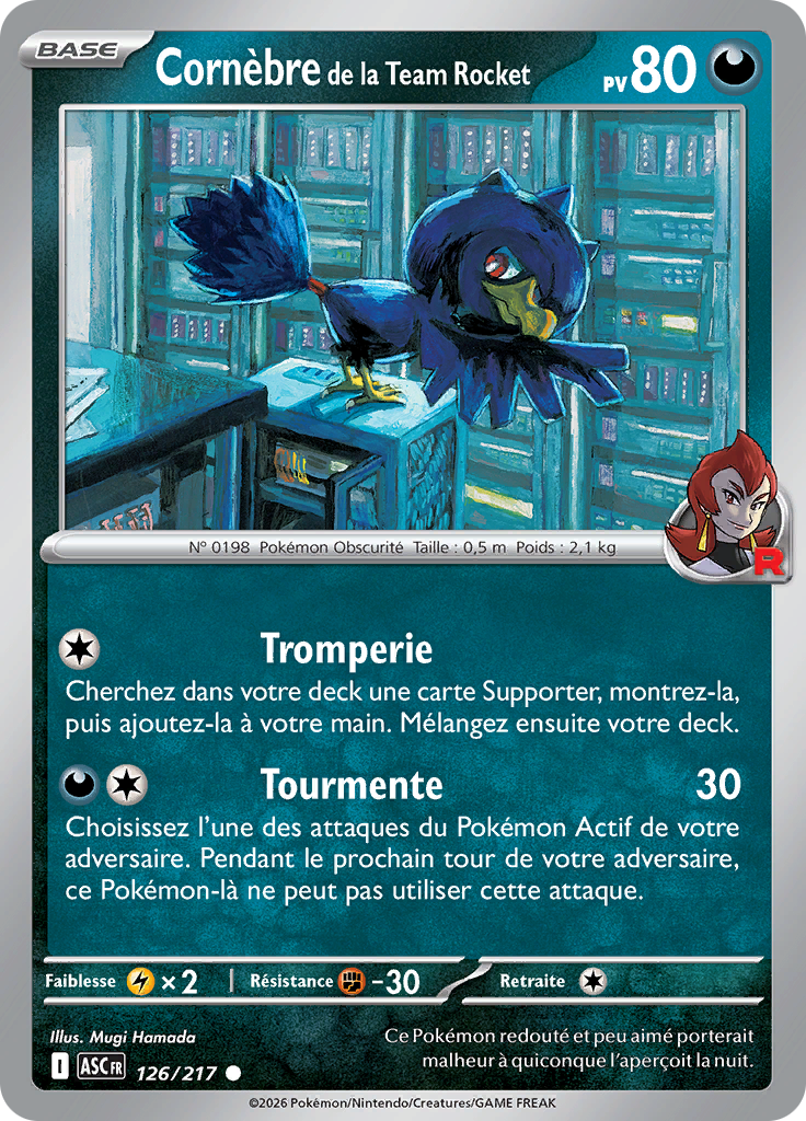 Cornèbre de la Team Rocket (Reverse Holo)