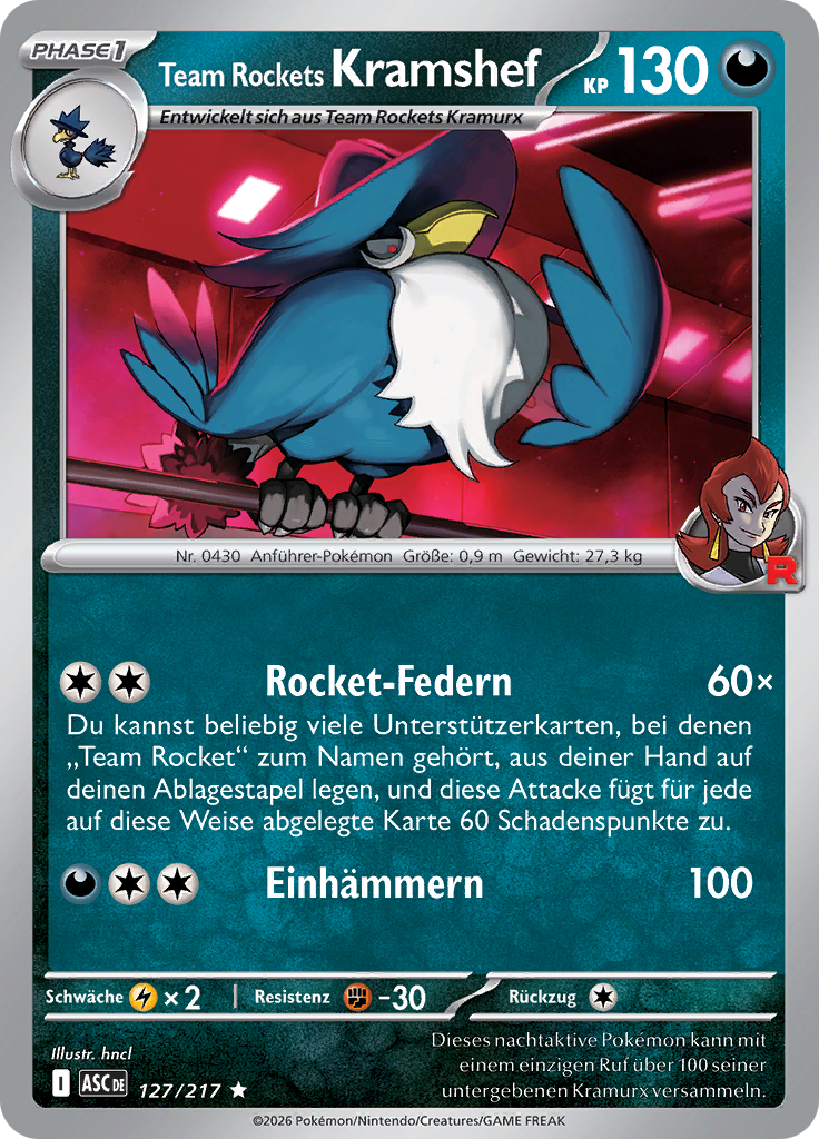 Team Rockets Kramshef (Reverse Holo)