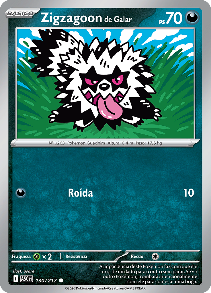 Zigzagoon de Galar (Reverse Holo)