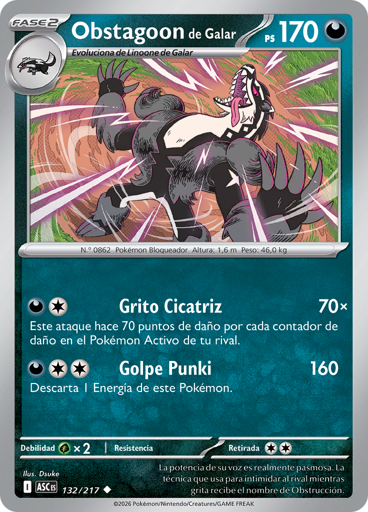 Obstagoon de Galar (Reverse Holo)