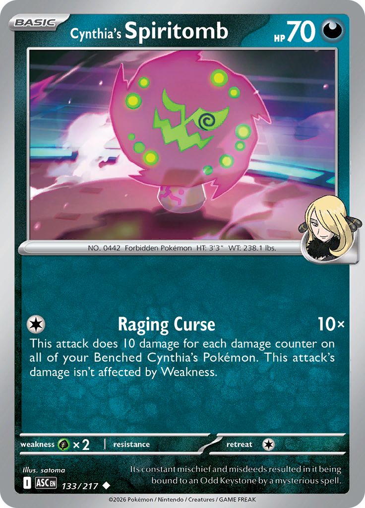 Cynthia's Spiritomb (Reverse Holo)