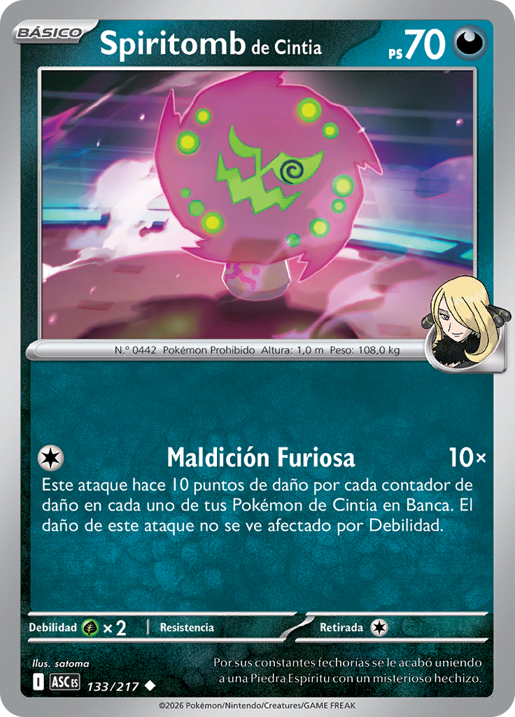 Spiritomb de Cintia (Reverse Holo)