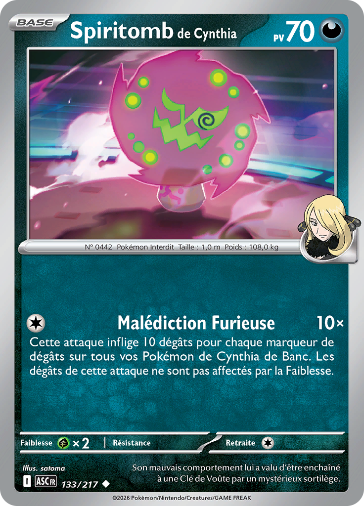 Spiritomb de Cynthia (Reverse Holo)