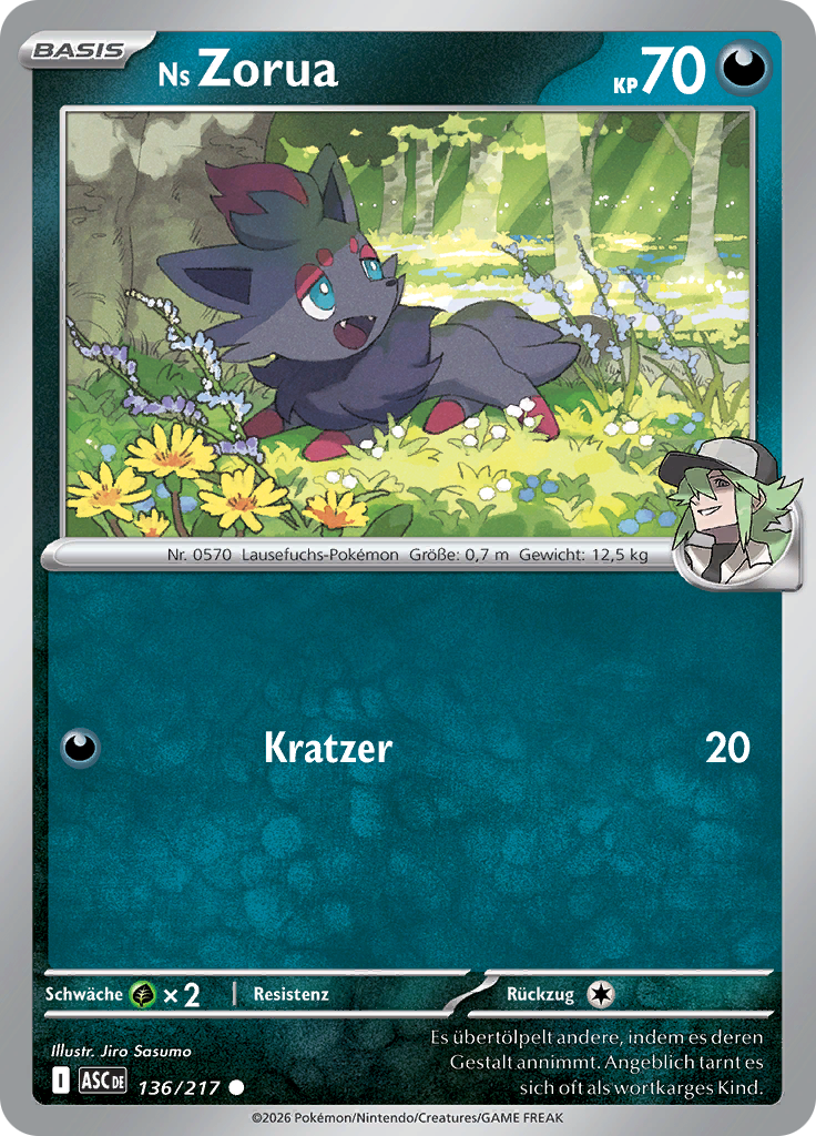 Ns Zorua (Reverse Holo)