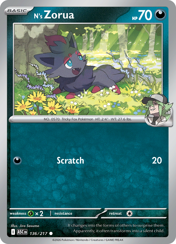 N's Zorua (Reverse Holo)