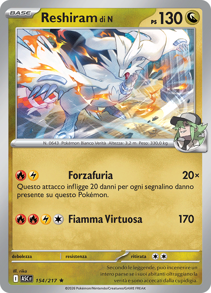 Reshiram di N (Reverse Holo)