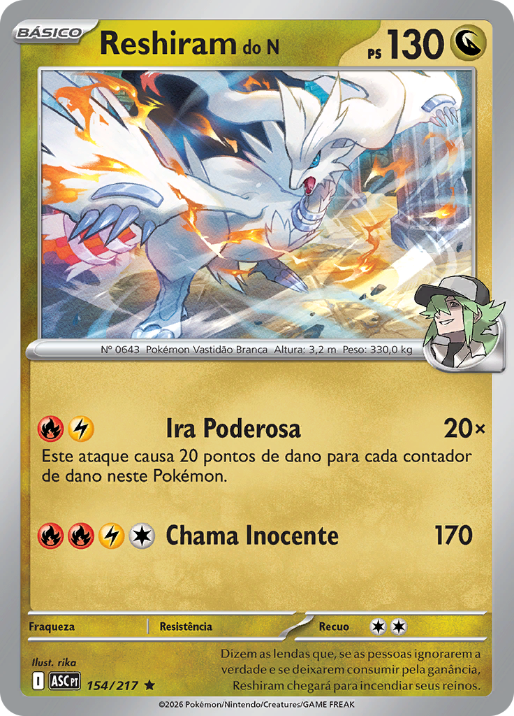 Reshiram do N (Reverse Holo)