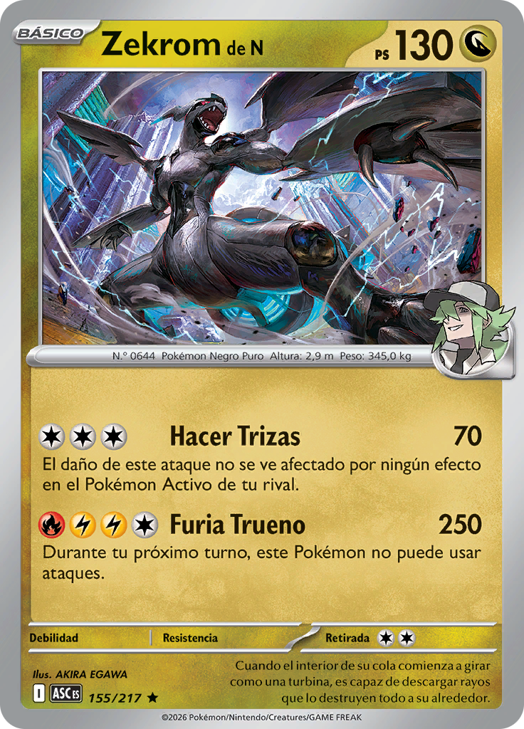 Zekrom de N (Reverse Holo)