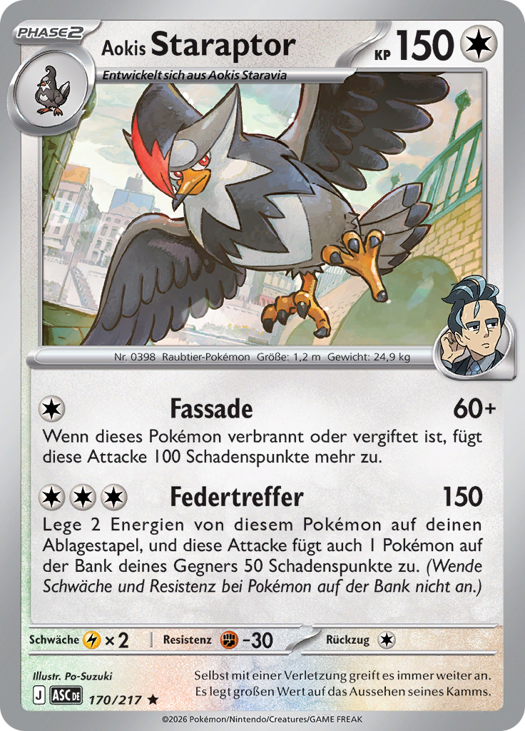 Aokis Staraptor (Reverse Holo)