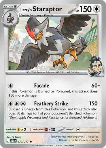 Larry's Staraptor (Reverse Holo)