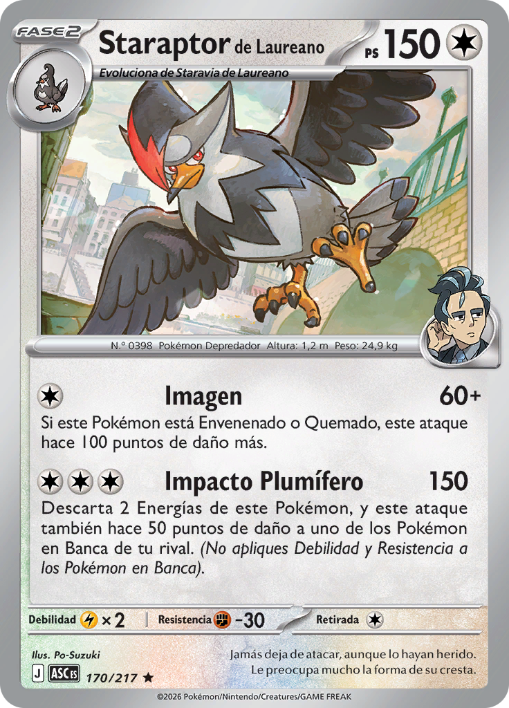 Staraptor de Laureano (Reverse Holo)