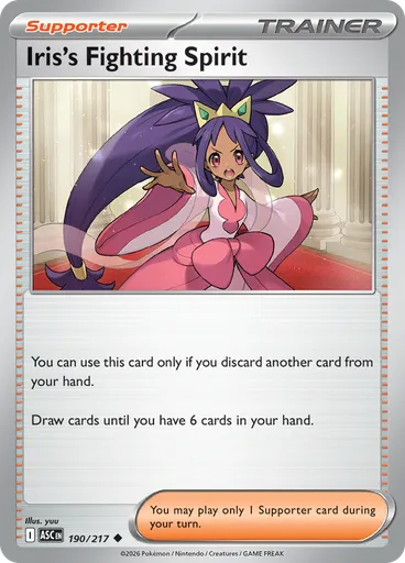 Iris's Fighting Spirit (Reverse Holo)