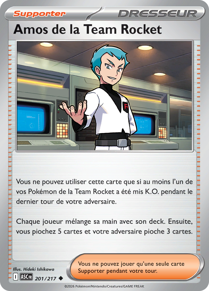 Amos de la Team Rocket (Reverse Holo)