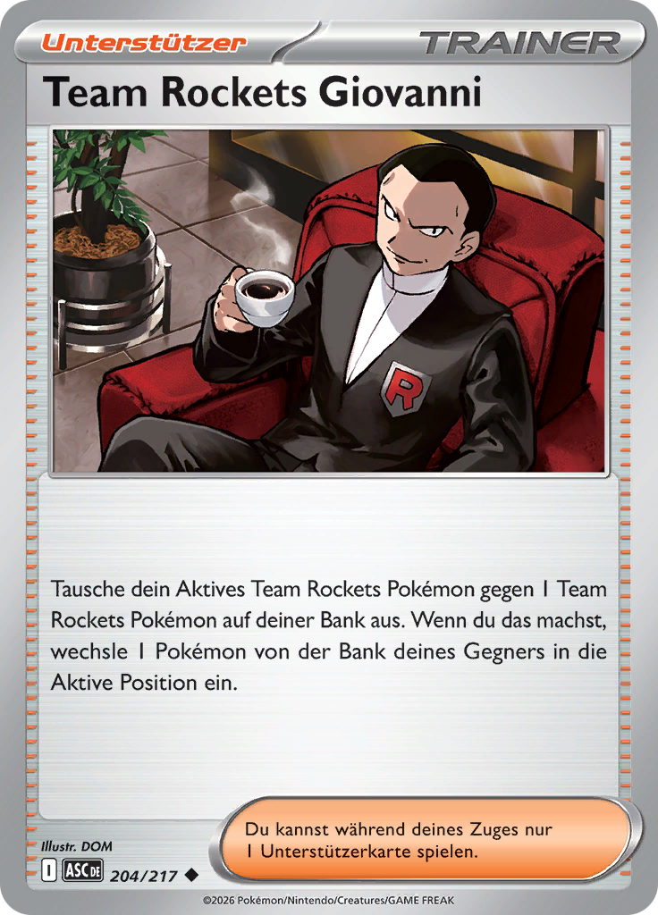 Team Rockets Giovanni (Reverse Holo)