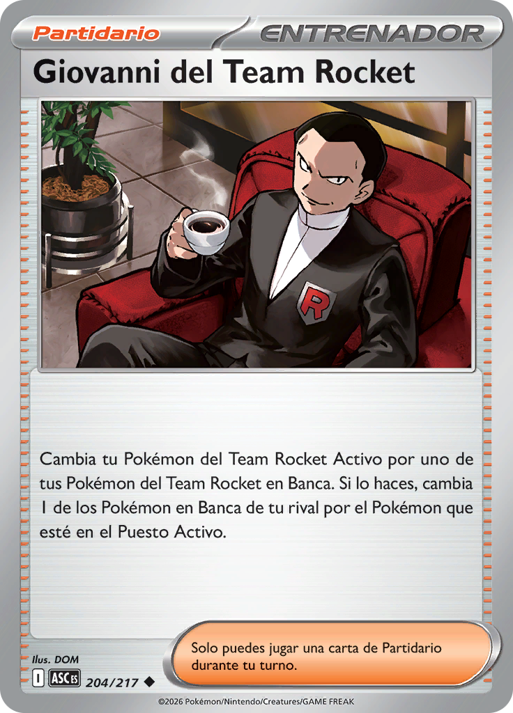 Giovanni del Team Rocket (Reverse Holo)