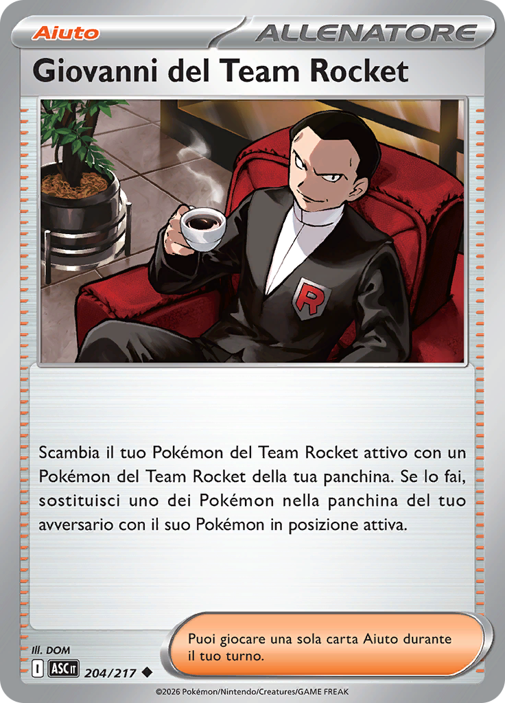 Giovanni del Team Rocket (Reverse Holo)