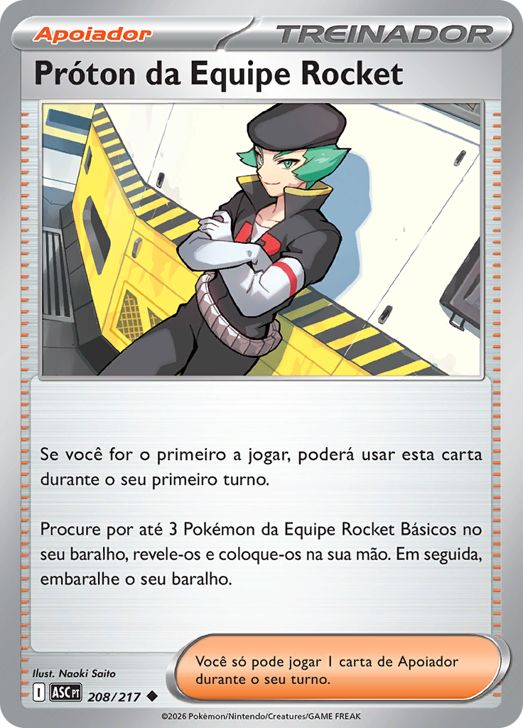 Próton da Equipe Rocket (Reverse Holo)