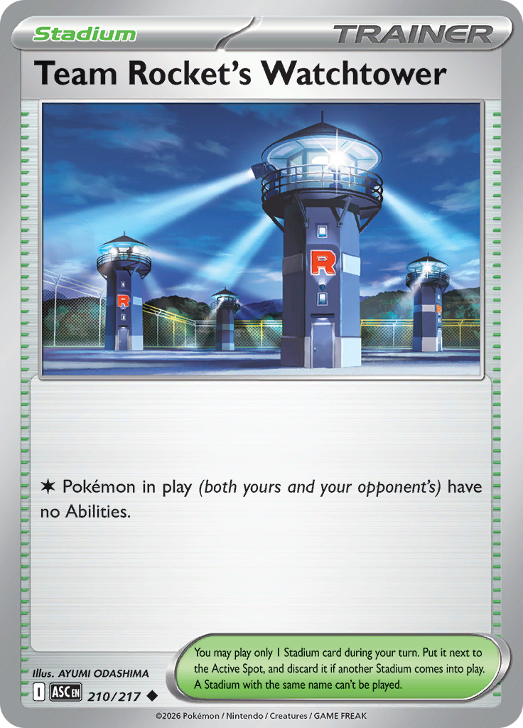 Team Rocket's Watchtower (Reverse Holo)