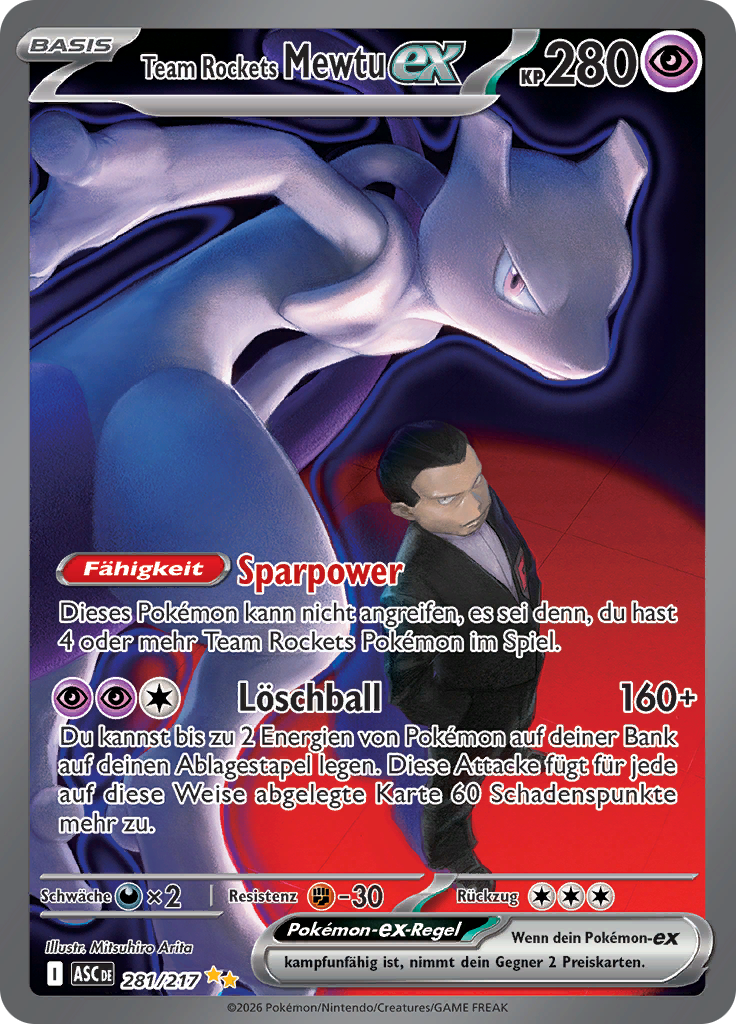 Team Rockets Mewtu-ex