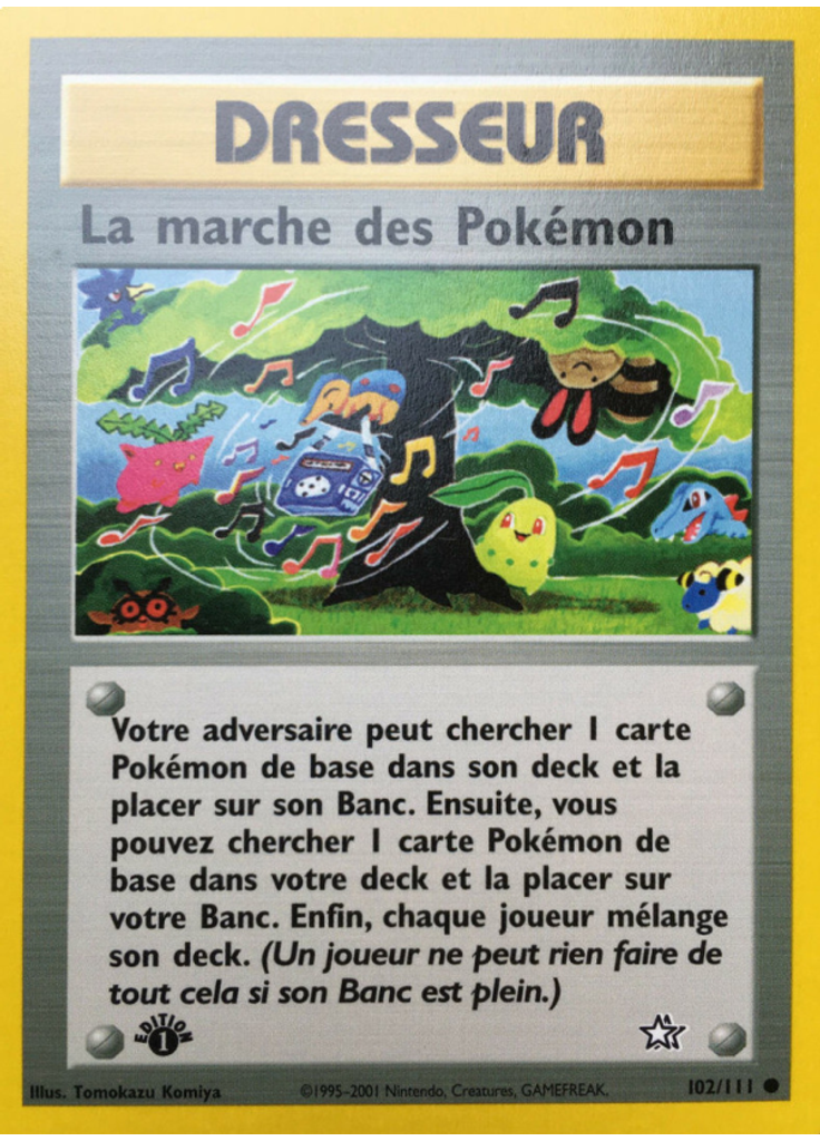 La marche des Pokémon (1st Edition)