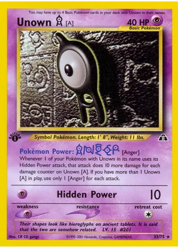 Unown [A] (1st Edition)