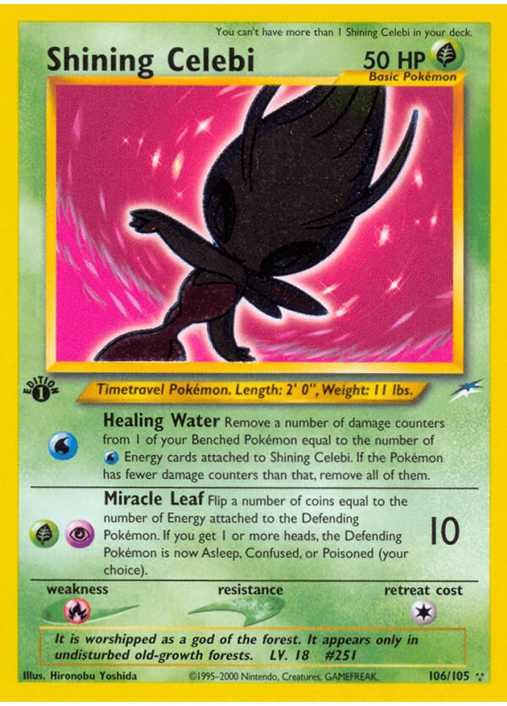 Shining Celebi (1st Edition Holofoil)