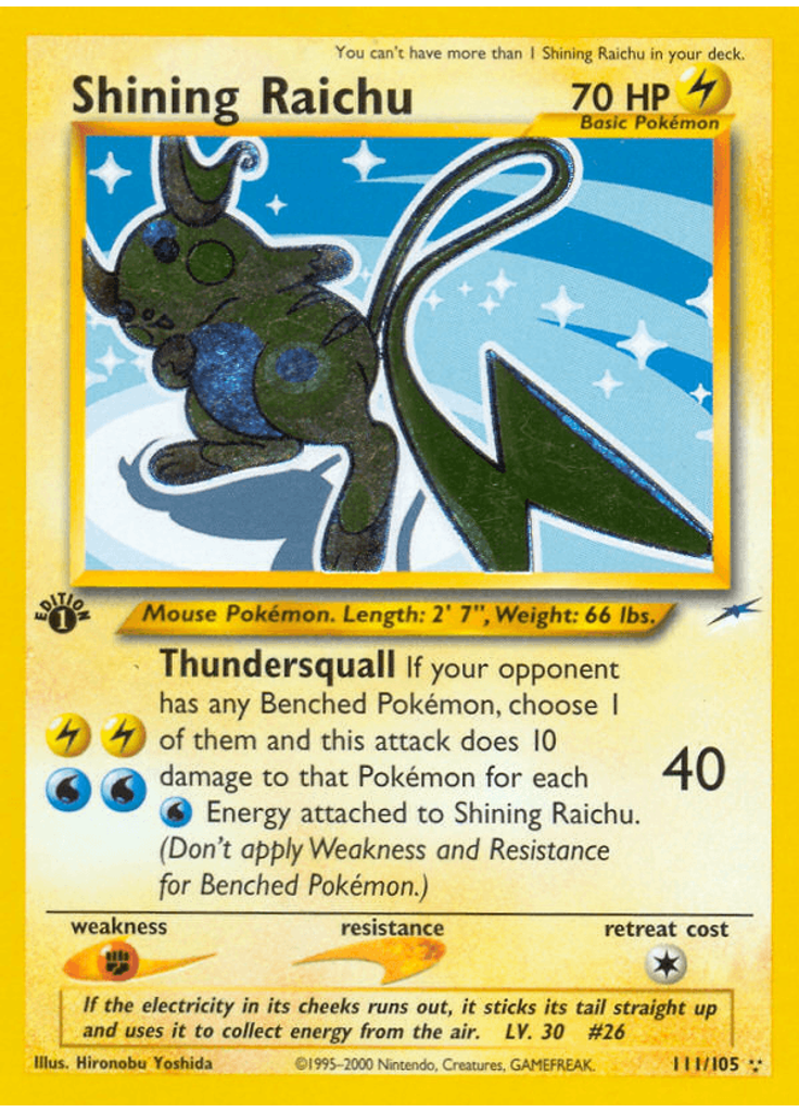 Shining Raichu (1st Edition Holofoil)