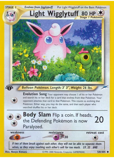 Light Wigglytuff (1st Edition)