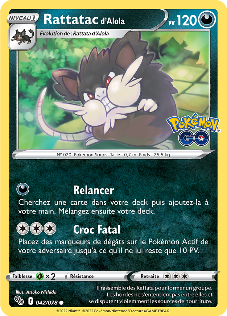 Rattatac d'Alola (Reverse Holo)