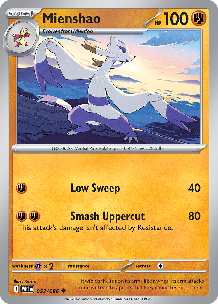 Mienshao (Reverse Holo)