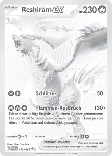 Reshiram-ex — Weisse Flammen