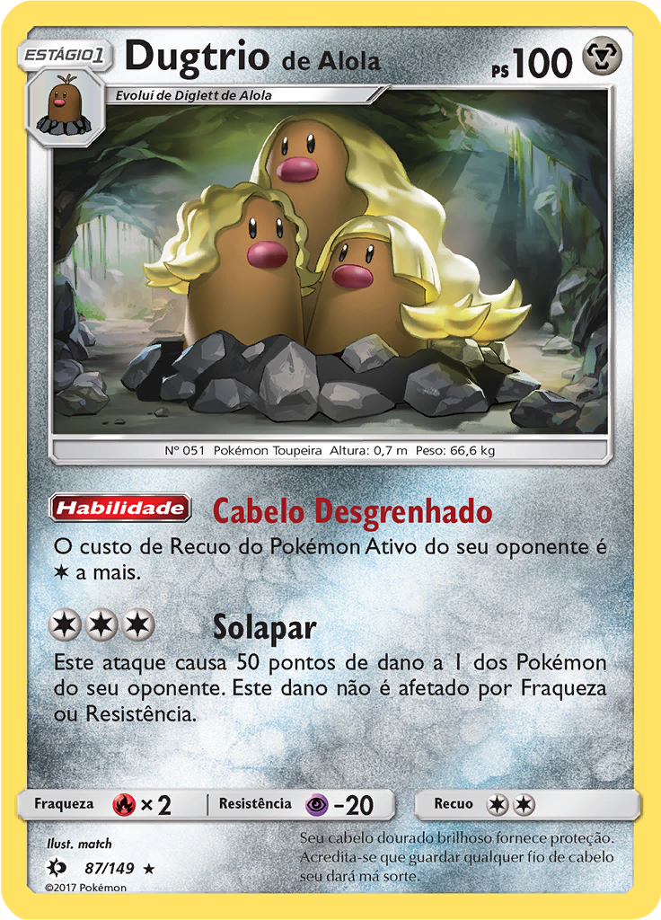 Dugtrio de Alola (Reverse Holo)