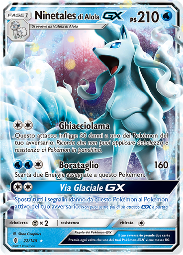 Ninetales di Alola GX