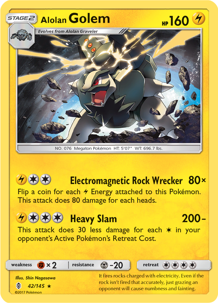 Alolan Golem (Reverse Holo)