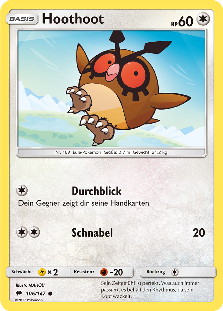 Hoothoot (Reverse Holo)