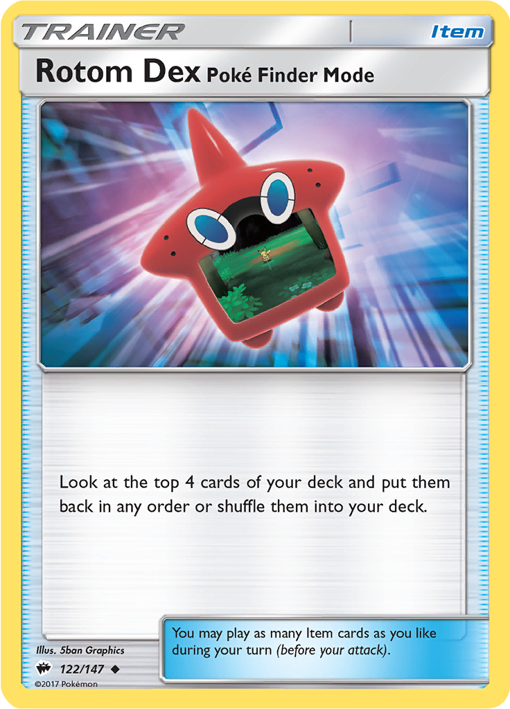 Rotom Dex—Poké Finder Mode (Reverse Holo)