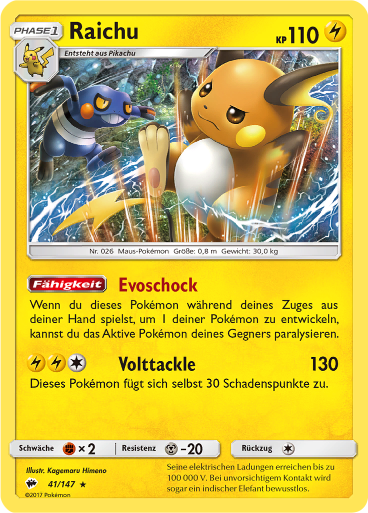 Raichu (Reverse Holo)