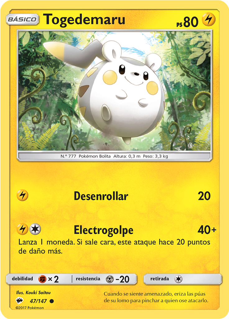 Togedemaru (Reverse Holo)