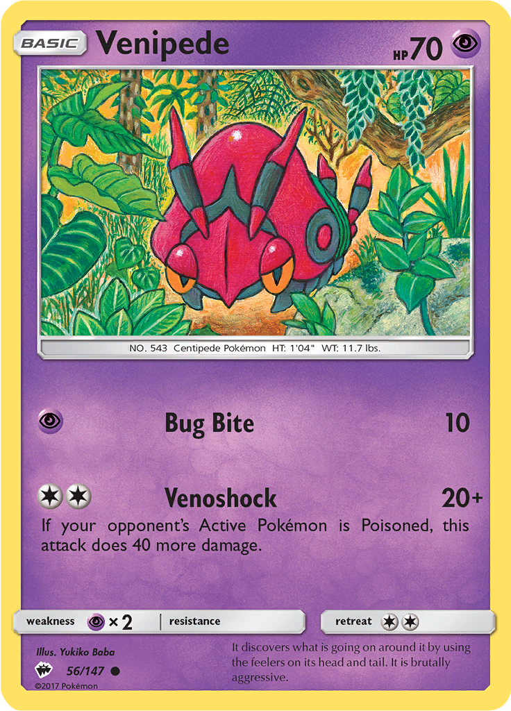 Venipede (Reverse Holo)