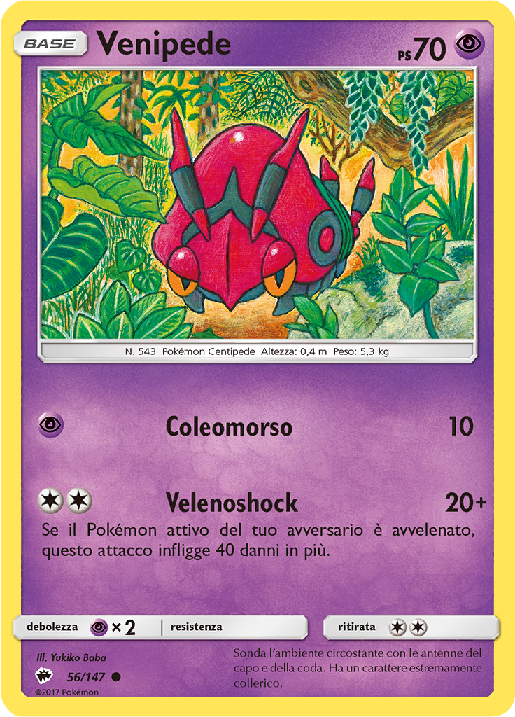 Venipede (Reverse Holo)