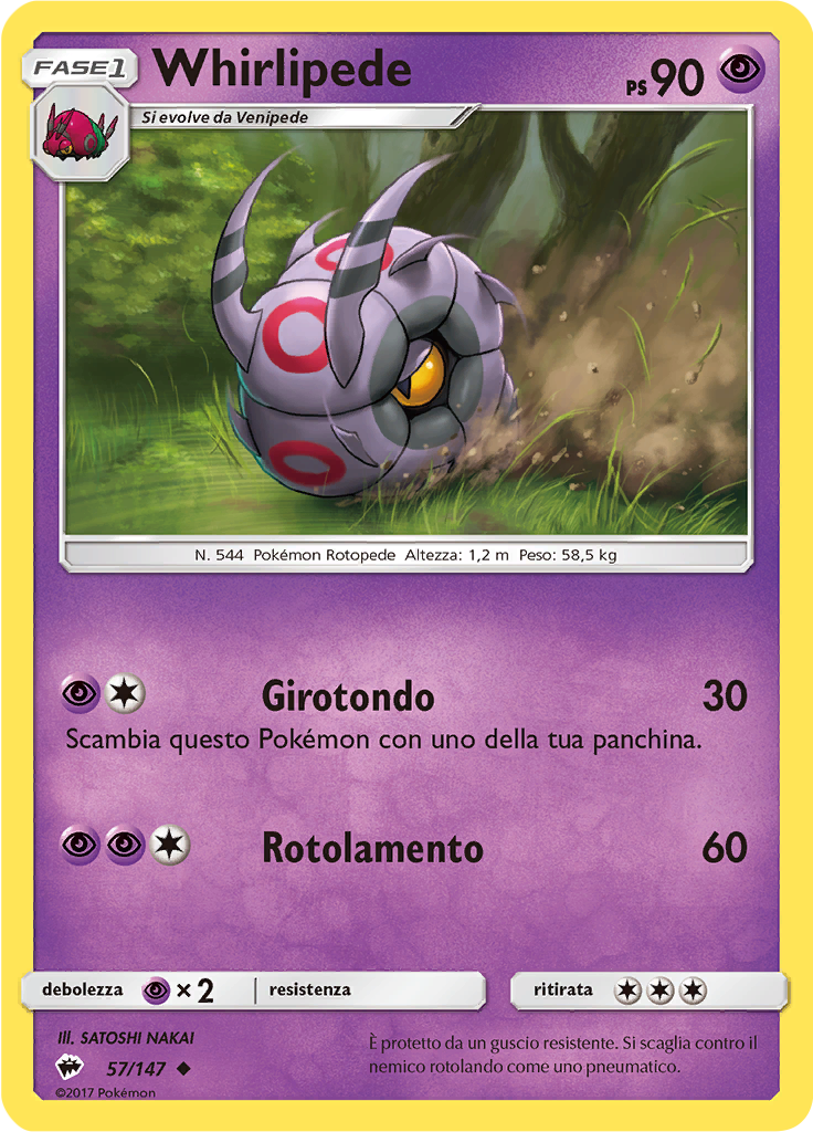 Whirlipede (Reverse Holo)
