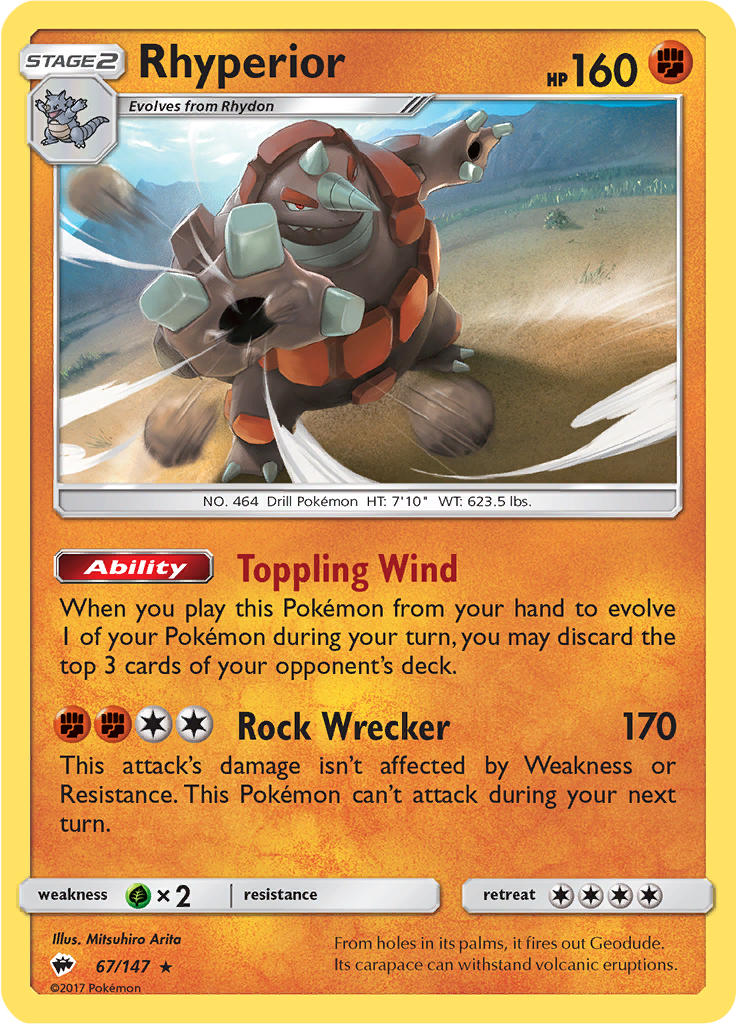 Rhyperior (Reverse Holo)
