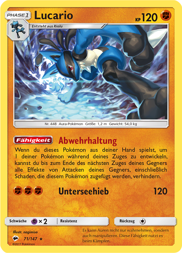 Lucario (Reverse Holo)